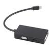 Mini Displayport Adapter 60Hz 2.25Gbp VGA HD DVI Output Copper ABS Mini DP Adapter for Laptop TV Monitor Black