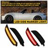For 2016- Mazda Miata MX-5 LED Side Marker Light Lamp Smoked Lens Front/Rear