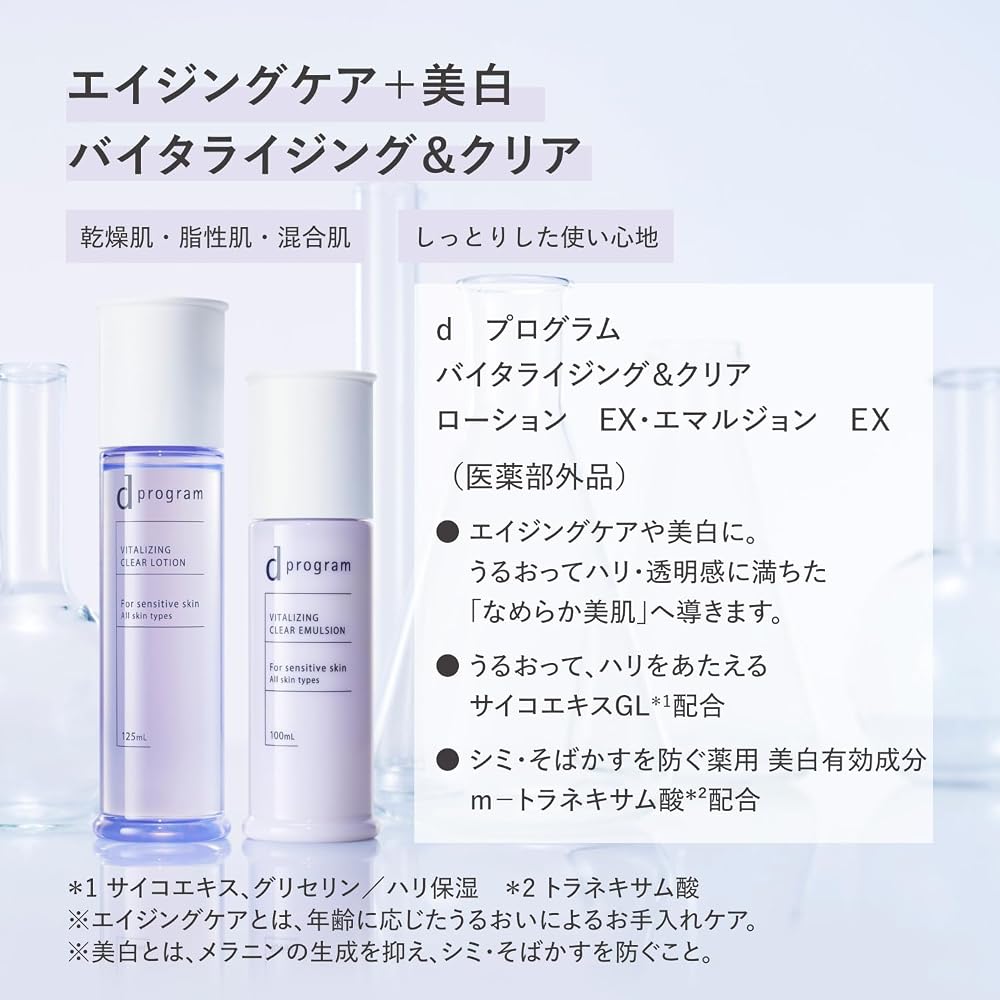 d program Vitalizing & Clear Lotion EX 125mL | Skincare Skincare | Fragrance-Free