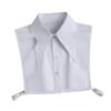 Elegant Half Shirt Blouse, False Collar, Detachable Dickey Collar for Ladies Layering Under Tops