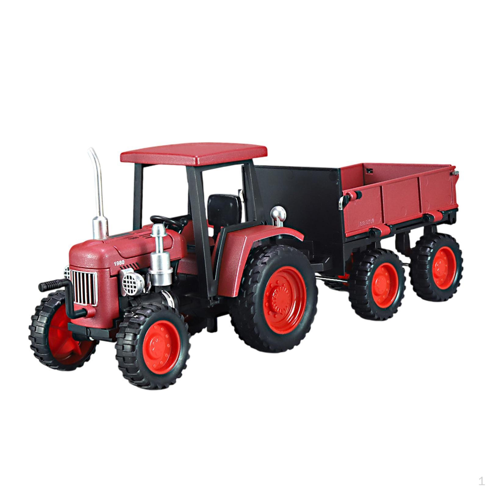 

1:24 масштаба трактор игрушечный литой автомобиль подарок на вечеринку образовательные инструменты симуляция фермы красный