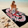 Gang Motorcycle enthusiasts Hells Angels Motorcycle Club beach towel outdoor camping vacation swimming beach towel outdoor absorbent bath towel Y8