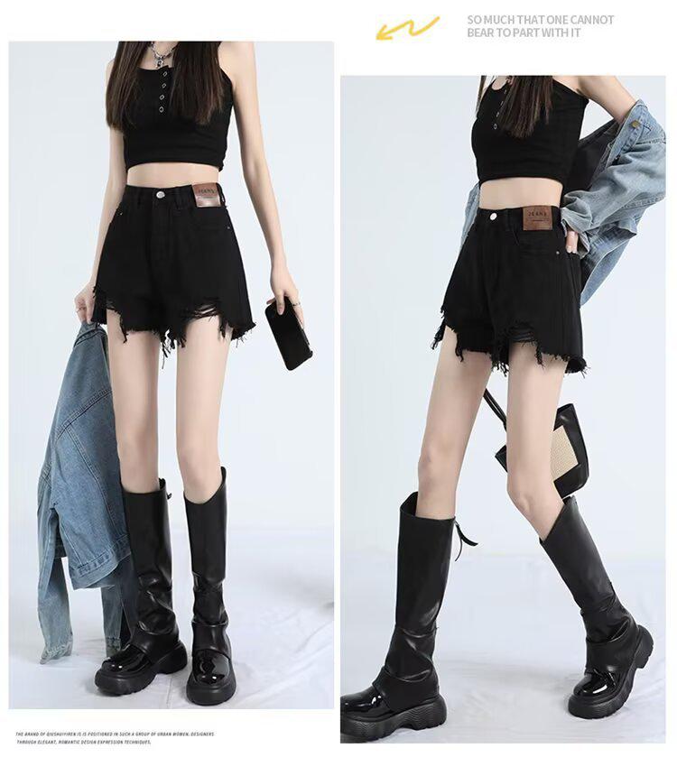 2025 Japanese Style Retro Denim Shorts for Women - Versatile Summer Fashion Trend