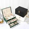 High-End Multi-Layer Drawer-Type Jewelry Box Household Large Capacity Earring Storage Organizer With Oxidation Finish