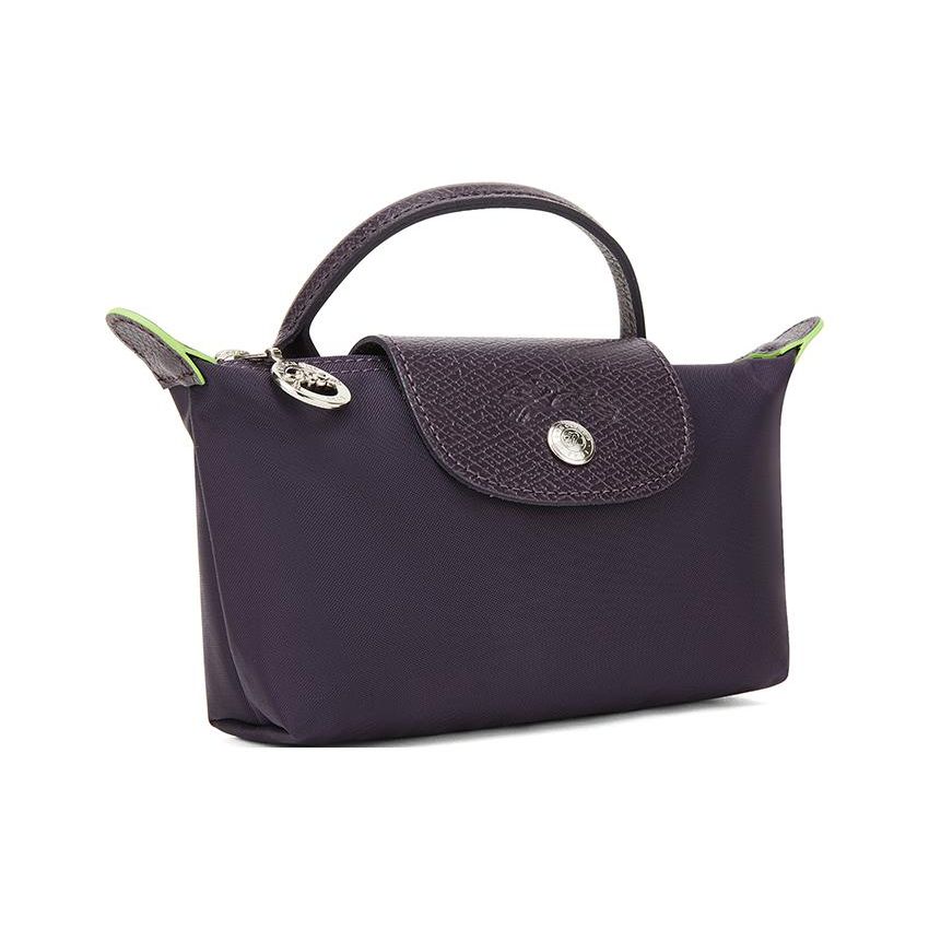 Longchamp Chiusura con Bottone e Cerniera Borsa Tote in Tela di Poliammide Riciclata Borsa Tote da Donna Viola 34175919645
