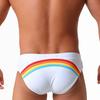 Men's  Fashion Sexy Swim Brief Sexy Stripes UXH Brand Swimsuit for Men Surfing Swimwear Beach Shorts