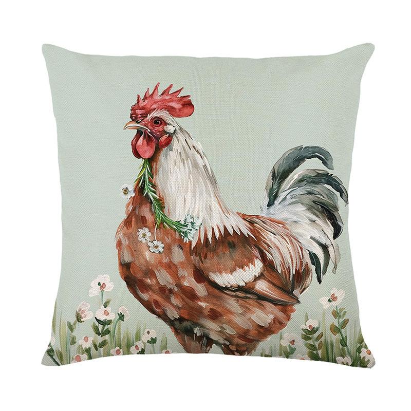 Neues Zuhause Kissen Kissen Ölmalerei Stil Rücken Geschenk Weihnachtsatmosphäre Nickerchen Sofa Auto Geschenk Kissen