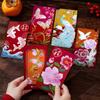 Blooming Wealth High-End Hong Kong-Style Creative Lai See Envelopes - New Year Lucky Money Packets In Thousand Yuan Red Design