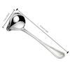 Soup Ladle Mirror Polish with Pour Spout Cooking Tool Drizzle Spoon for Gravies Hot Pot Chocolates Serving Sauce Dressings