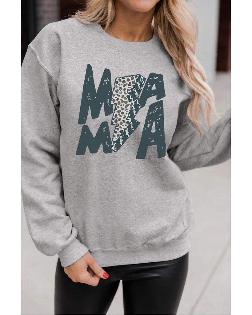 Azura Exchange Langärmiges Sweatshirt mit Leopardenmuster