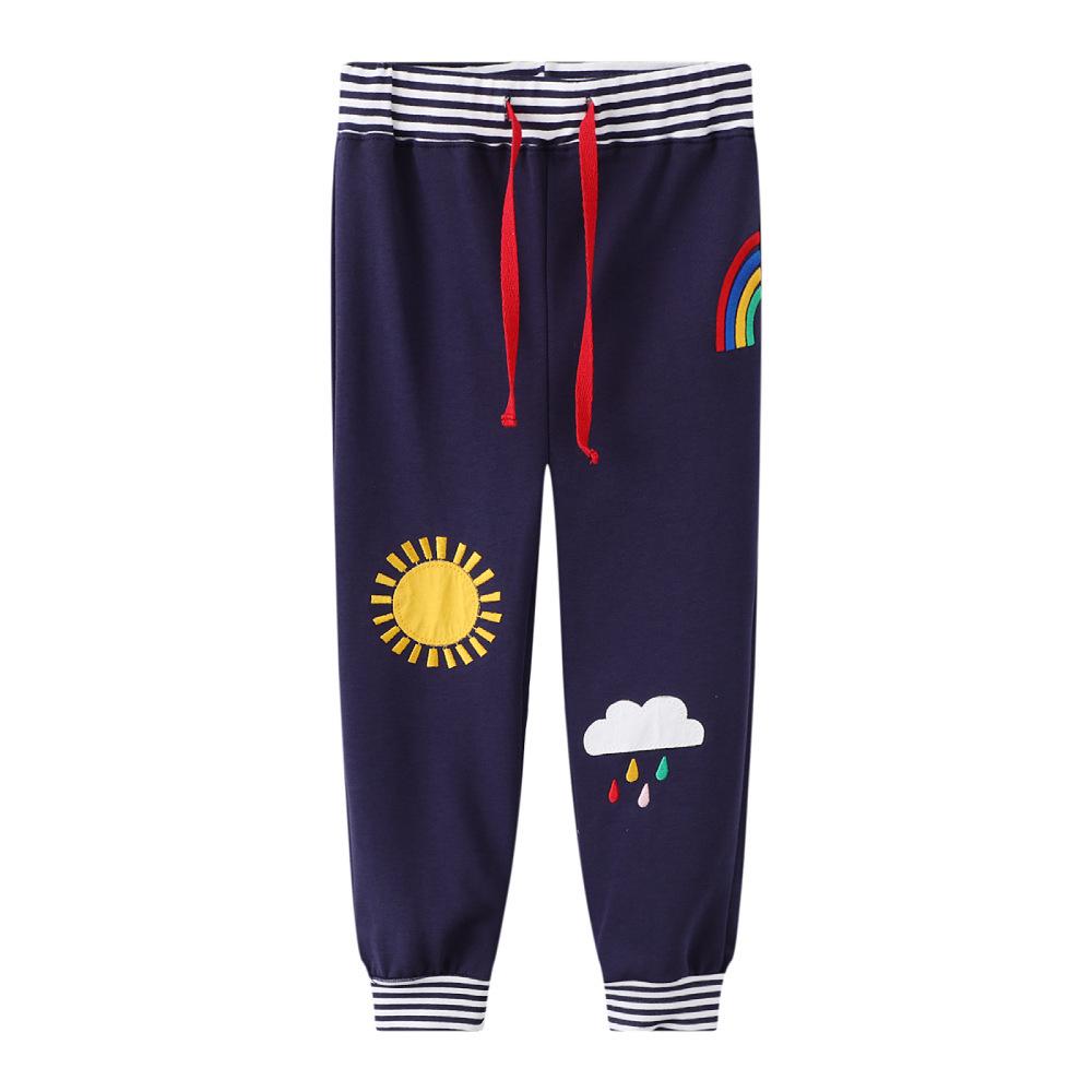 

2025 Spring & Fall Kids Casual European Style Sweatpants 7T for height 120-130 cm