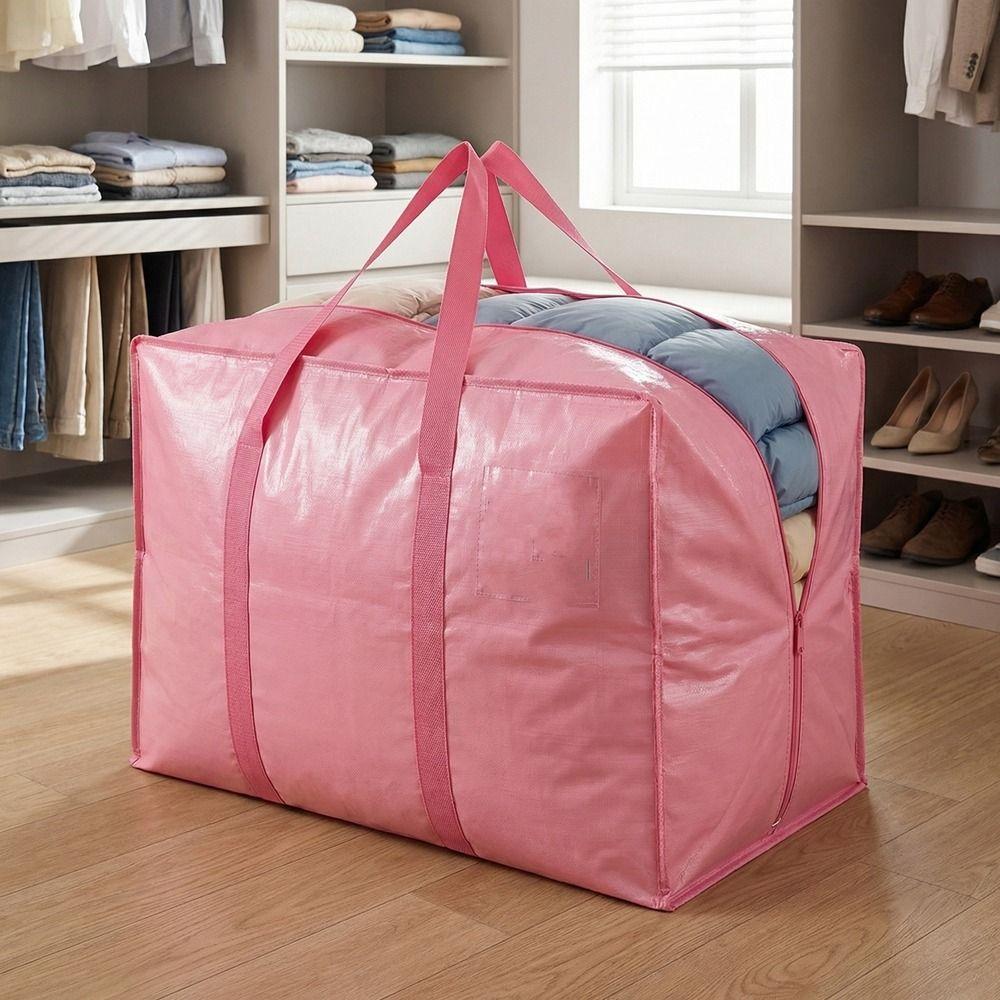 Reinforced Handles Moving Package Bag Extra Large Waterproof Clothes Quilt Storage Bag Dust-proof Folding Luggage Packing Bag