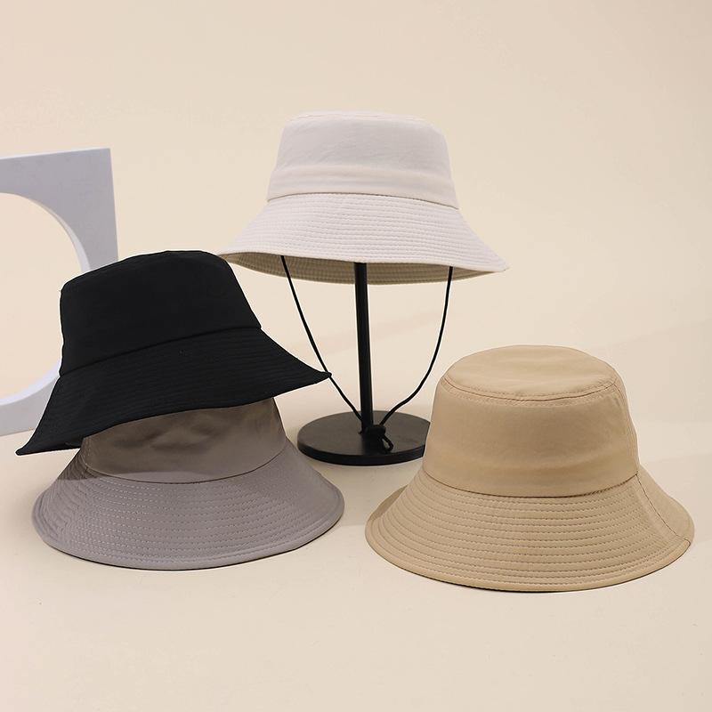 Bucket Hat Spring Summer Hats For Men Women Outdoor Sunshade Fisherman Hat Simple Casual Sunscreen Solid Color Sun Hat