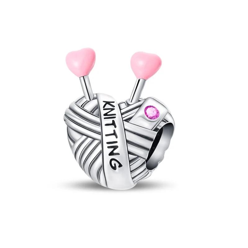 Brand New Copper Metal Sewing Machine Lipstick Couple Series Charm Bead Component Compatible With 4mm Bracelet High Quality Fine Jewelry Charm Bead