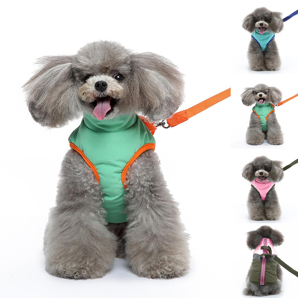 

Твердая куртка для щенков и собак, жилет, пальто, нагрудный ремень, зимняя теплая одежда на молнии