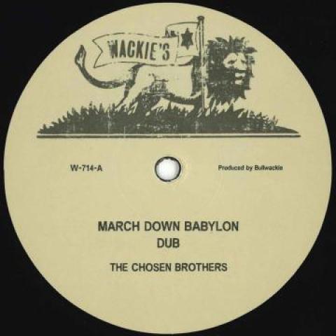 

12inch Record CHOSEN BROTHERS March Down Babylon Dub Version W714 Wackies EU 1980 Europe Reggae Ska Dub