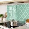 Glass Kitchen Cutting Boards with Moroccan Pattern Graphics 2x40x52 Cm