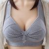 Women Push Up Full Coverage Bra Deep-v Wireless Lace Bra For Comfortable All-day Wear