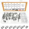 96pcs Motorcycle Battery Terminal Bolts and Nuts Assortment Kit,Hincell 96pcs 304 Stainless Stee ATV Battery Bolt Motorcycle Battery Terminal Screws