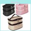 Borsa per Trucco Organizzatore Portatile da Viaggio con Doppia Cerniera per Uso Quotidiano da Donna