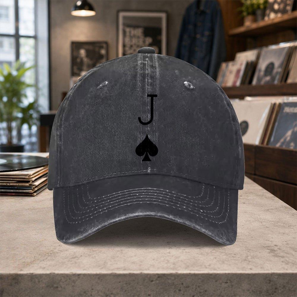 Jack of Spades Poker Baseball Cap Unisex Adjustable Hook Loop Hat for Unisex Women Lightweight Casual Outdoor Daily Wear