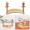 Chinese Style Rotating Wood Cross Stitch Work Table Rack Hands-free Embroidery Stitchwork Swivel Sewing Frame Support