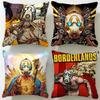 Stylish Bborderlandsing Cushion Cover Soft EasyWash Pillow Case Versatile for Couch Bed Travel and Office