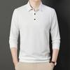 Men’s Waffle Knit Long Sleeve Polo Shirt