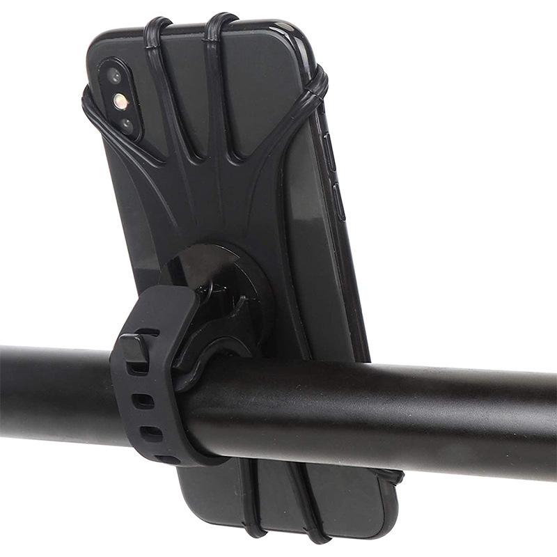1/2/4/6PCS Black Universal Phone Holder Baby Stroller Accessories Mobile Phone Holder Rack 360 Rotatable Baby Pram Cart
