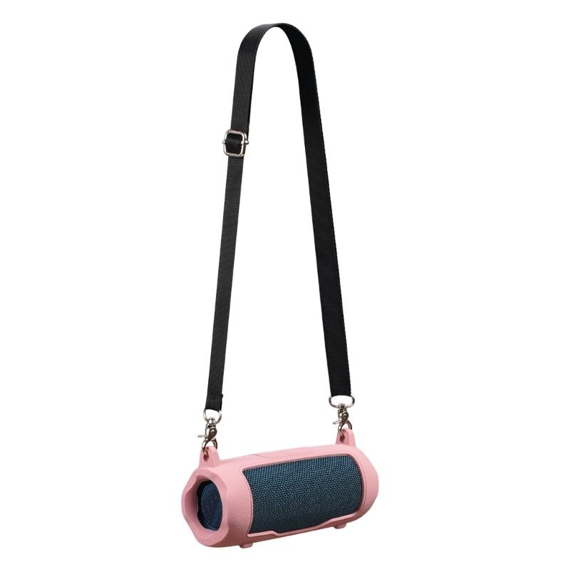Durability Silicone Sleeve For Flip 7 Travel Speaker Shoulder Pouch Providing Full Protections And Convenient Access