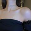 Women's Luxury Initial Necklace - High-End Choker with Elegant Clavicle Chain Design