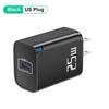 20W PD Fast Charging Travel Charger with EU/US/UK Plugs