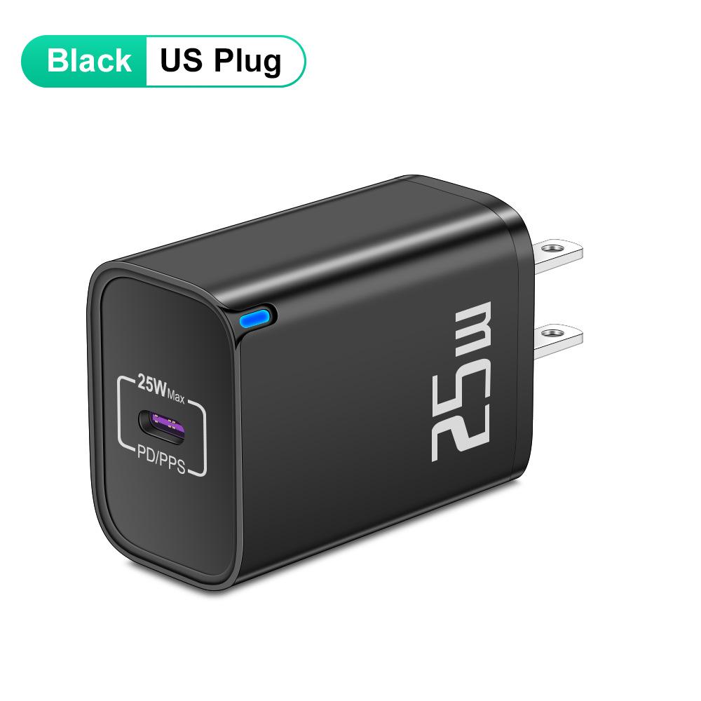 20W PD Fast Charging Travel Charger with EU/US/UK Plugs