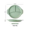 Ceramic Divided Dinner Plate with Handles
