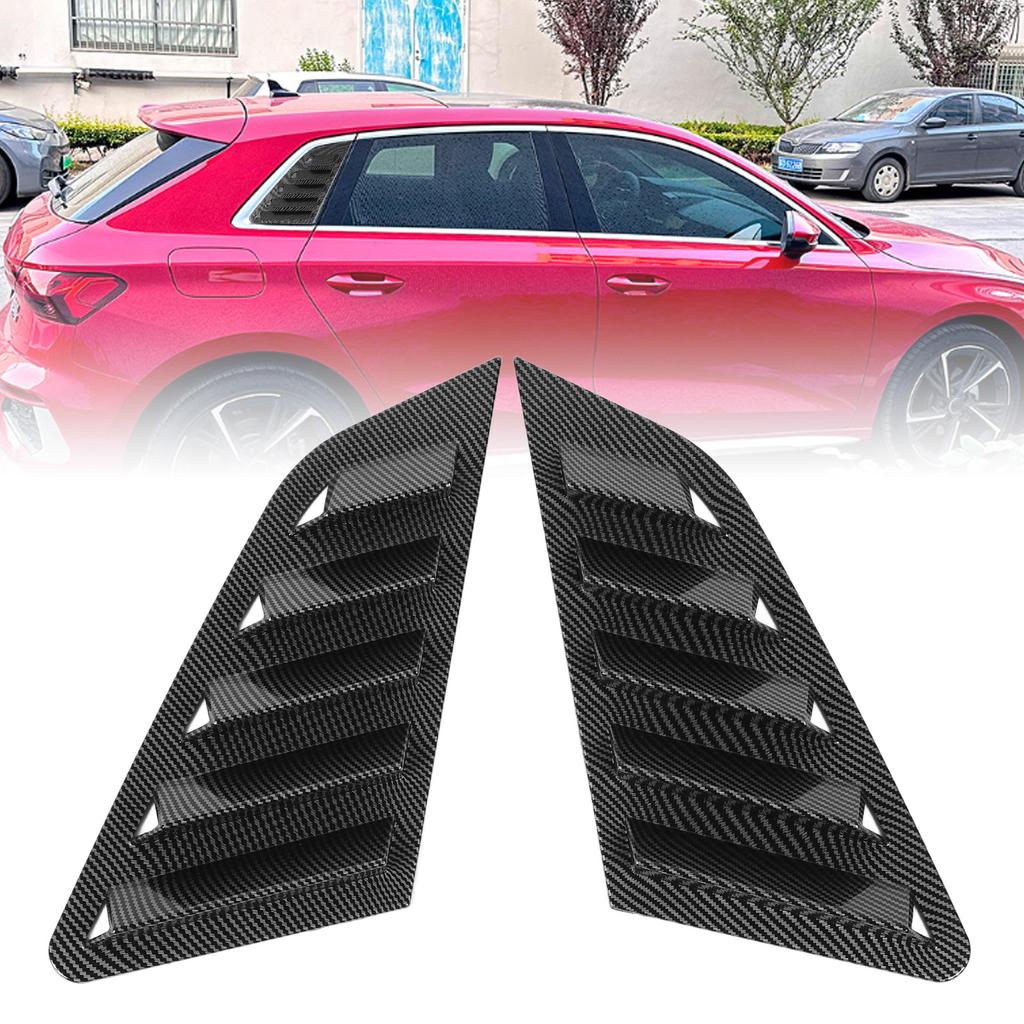 P  of Rear Window Louver Cover Sturdy ABS Left Right Side Window Shutter Cover Trim for     8Y Hatchback