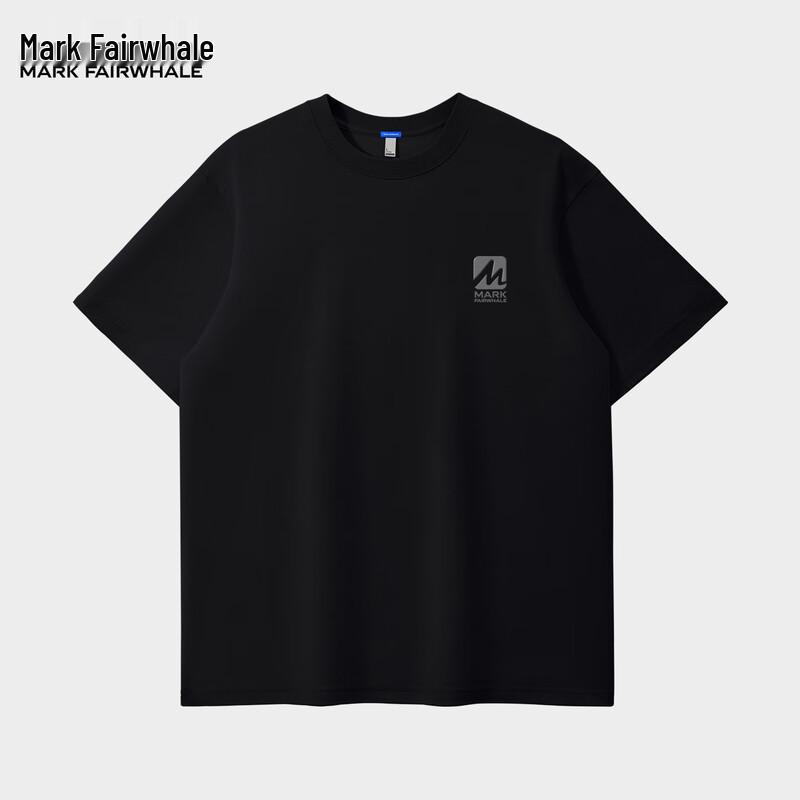 MARK FAIRWHALE Men's 2025 Summer Heavyweight Pure Cotton Loose Fit Short-Sleeve T-Shirt