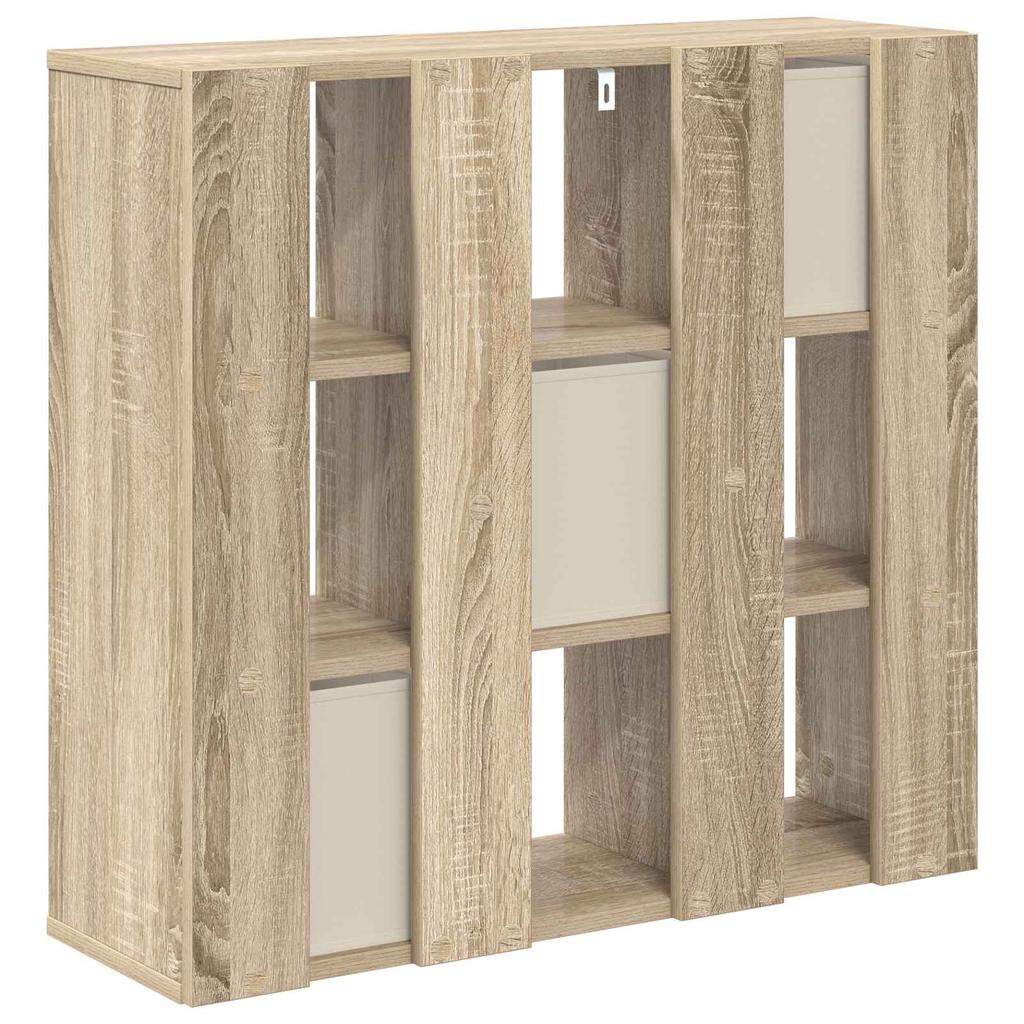 Sideboard with Drawers Sonoma Oak 73.5 x 24 x 69.5 cm