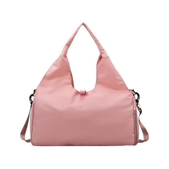 

Women Gym Bag Yoga Gym Tote with Wet Pocket And Shoe Compartment Weekender Overnight Duffle for Travel Workout Dance розовый