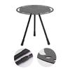 Aluminum Alloy Folding Round Table Portable Outdoor Side Table Durable Stable