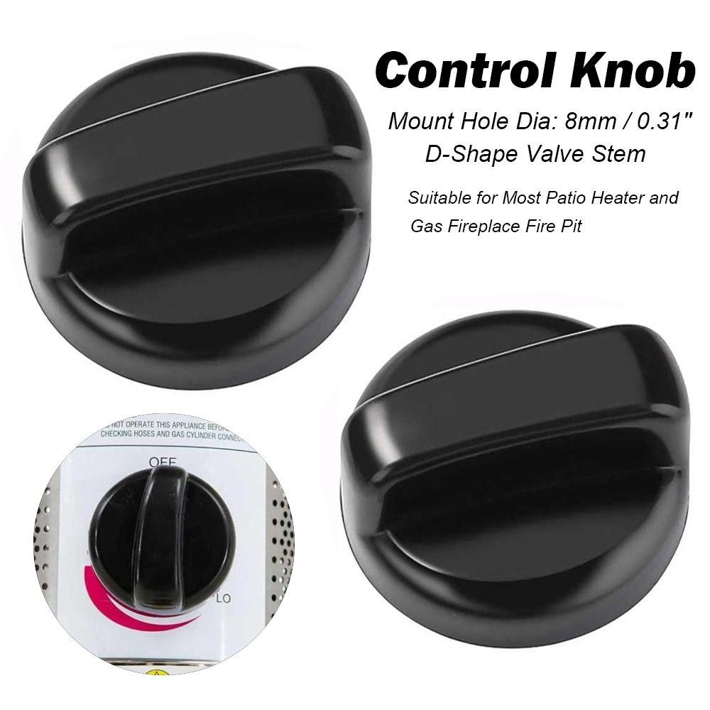 Black Barbecue Stove Knob 8mm Rotary Switches New Stove Switch Knob  Gas Fireplace Fire Pit