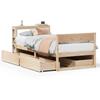 Vidaxl Bed Frame Without Mattress, 75X190 Cm, Solid Pine Wood