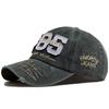 Baseball Cap Embroidery Vintage Washed Cotton Men Snapback Fashion Visor Hip Hop Hat Adjustable For Spring Autum Big Digit 1985 Minimalist