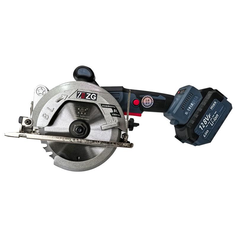 "5-Inch Brushless Cordless Circular Saw - High Power, Portable Single-Hand Use"
