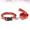 Pet Christmas Collar Pulling Strap Set High-Quality Nylon Material Stylish Adjustable Fit for Dogs Puppy S 2.5x40cm L 2.5x120cm