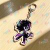 Cookie Run Keychains Candy Apple Cookie and Black Sapphire Cookie Accessories Bag Movie Keyrings Jewelry Game Fans Gifts