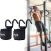 1 Pair Pull-up Weight Lifting Grip Hook Adjustable Non-Slip Auxiliary Power Wrist Guard 1 Pair Auxiliary Steel Hook Grips Strap