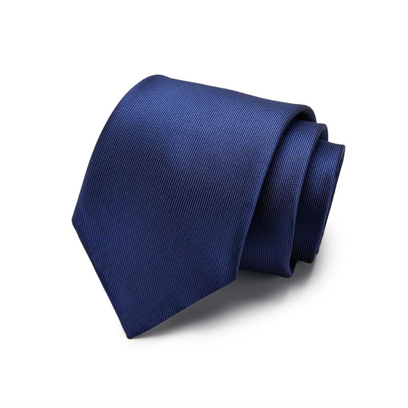 Men's 7.5cm Jacquard Polyester Striped Tie for Formal Business or Interviews
