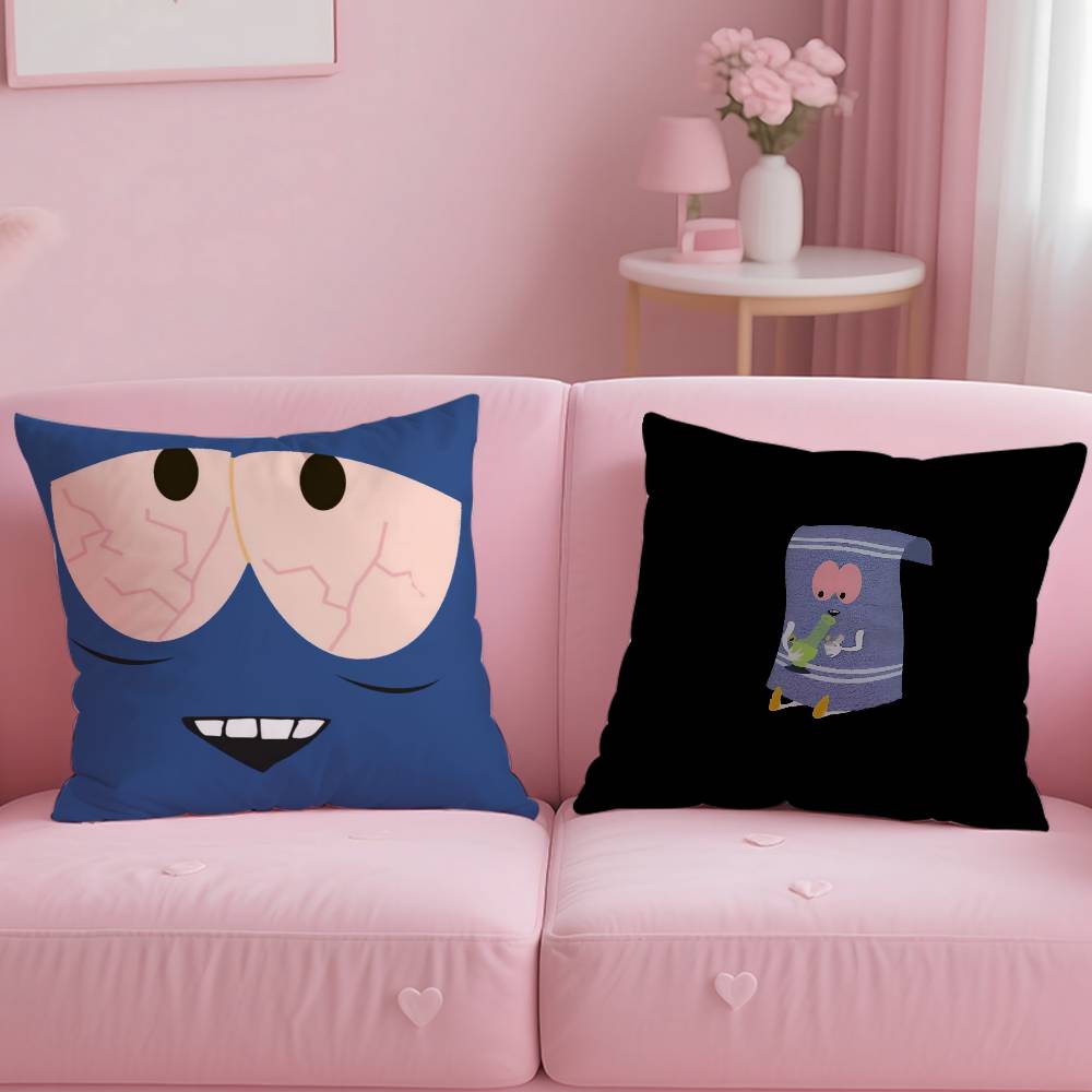 S-South Park Towelie Anime Pillow Case Safe Custom Photo Pillow, Anti-fade Brushed Fleece Cushion, Maternal & Infant Safe.