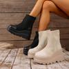 Winter Women Ankle Boots High Quality Platform Boots Female Fashion Short Boots Comfortable Outdoor High Heel Women Sock Shoes