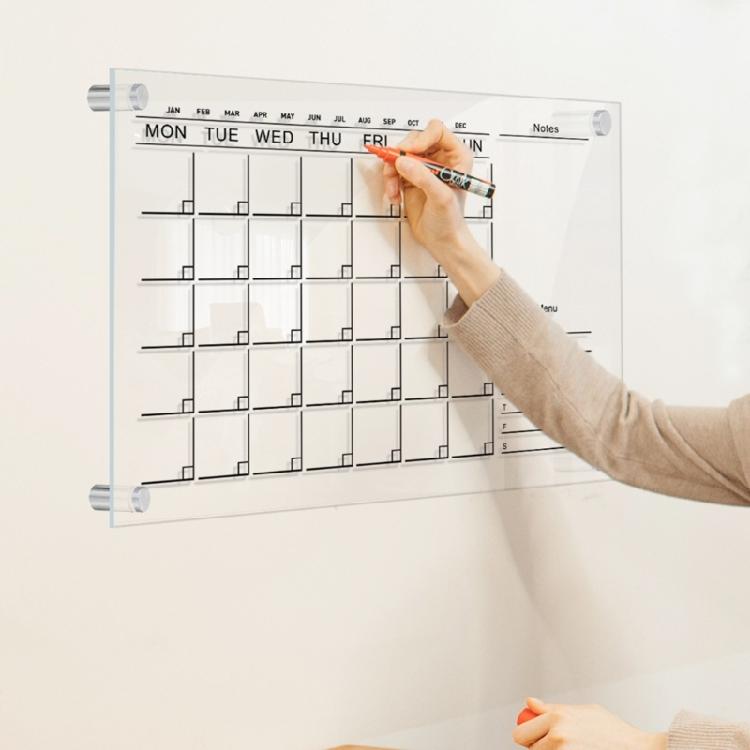 Acrylic Dry Erase Calendar Board To Do List Whiteboard for Wall Decorative
